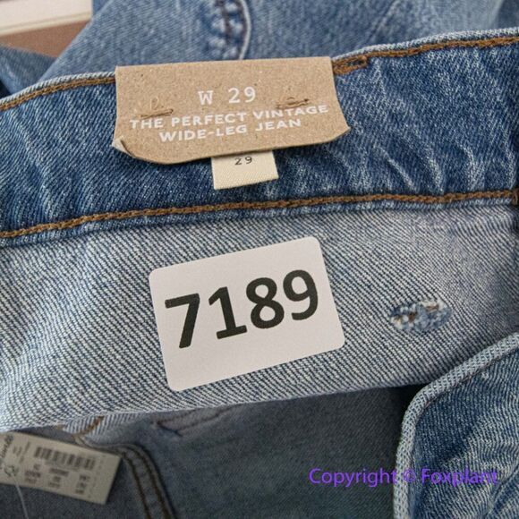 New! Madewell Emmett Wide-Leg Full Length Jean lakecourt, size 29 fits like 26 - Picture 13 of 15